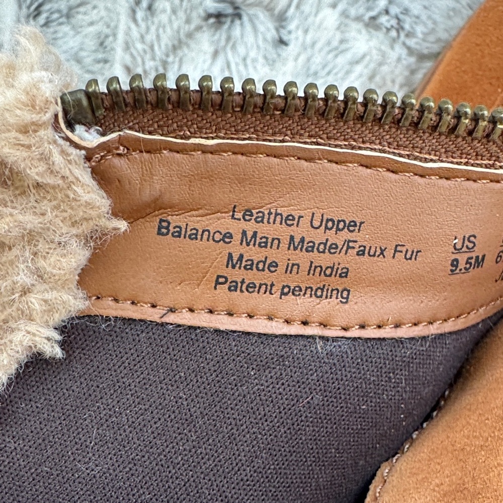 Naturalizer “Jett” Tan Shearling Ankle Boots size 9 1/2 NWOT - Picture 5 of 8